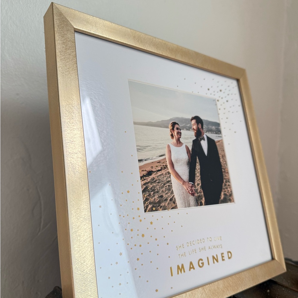 Gold Square Photo Frame - Paper Destiny - Picture 4 of 6